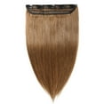 thumbnail image 2 of 100% Remy Human 3/4 Full Head Clip in Human Hair Extensions Silky Straight, 2 of 6