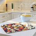 thumbnail image 6 of Yayeee Dish Drying Mat for Kitchen Counter 16"x18" Microfiber Absorbent Pad, Red Floral, 6 of 7