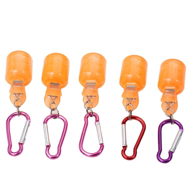 5Pcs Jig Hook Covers Protector with Carabiner for Egi Fishing Lure & Wood Shrimp