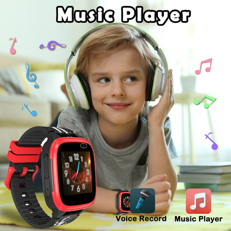 Kids Smart Watch for Girls Boys Toys for 3 10 Year Old Touch Screen Smartwatch with Dual Camera Educational Games Music Player 12 24 hr Pedometer Stopwatch Birthday Gift for Girls Kids Age 5 6 7 8 Wal...