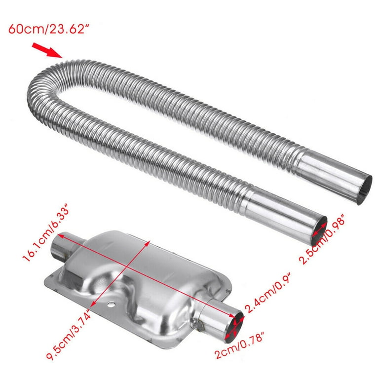 Air Heater Exhaust Pipe Stainless Steel For Car Parking Air Heater