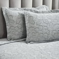 thumbnail image 6 of Superior Hibiscus Cotton Matelasse Bedspread Set, California King, Gray, 6 of 9