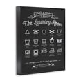 thumbnail image 2 of Stupell Industries Rustic Lodge Guide to Procedures - Laundy Icons Black Framed Giclee Art, 24 x 30, by Lettered and Lined, 2 of 6