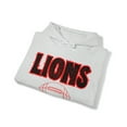 thumbnail image 4 of Unisex Heavy Blend™ Hooded Sweatshirt Lions Football Red Hoodie, 4 of 9