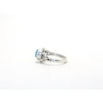 thumbnail image 4 of Heaven Crafts 925 Sterling Silver Aqua Chalcedony Ring Cocktail Jewelry Silver Designer Ring For Women Gift Item, 4 of 4