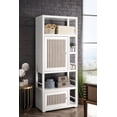 thumbnail image 3 of James Martin Vanities E645-BLC30-GW 30 in. Athens Bookcase Linen Cabinet with Double Sided, Glossy White, 3 of 7