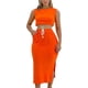 thumbnail image 3 of Trajes blancos de 2 piezas para mujer sexy, tops con hombros descubiertos para mujer, conjuntos de pantalones de pierna ancha de verano, trajes de 2 piezas para mujer, primavera, 3 of 5