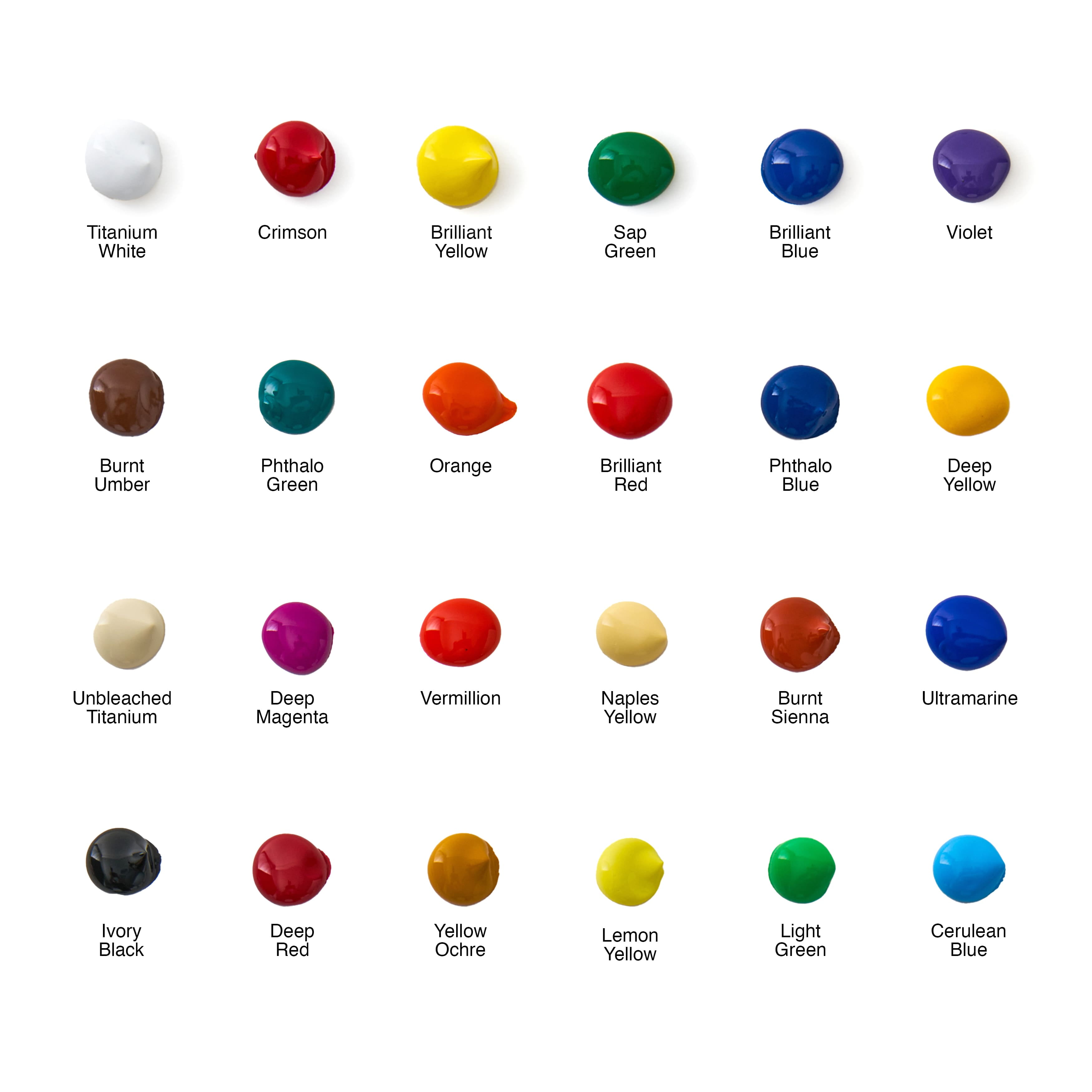 12 Packs: 24 ct. (288 total) Acrylic Paint Set by Artist's Loft