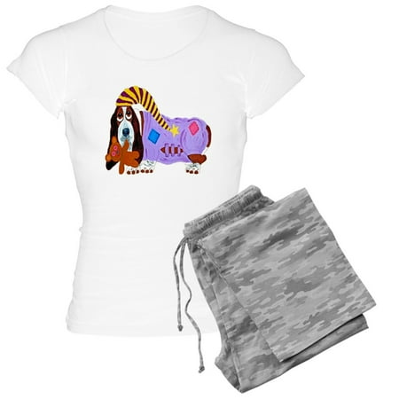 

CafePress - Basset Hound Bedtime - Women s Light Pajamas