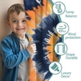thumbnail image 3 of Blackout Kids Curtains,Orange Blue Tie Dye Mandala Pattern Childrens Insulated Curtains Set Of 2,Bedroom Essentials,Toddler Room Decor 52"x63", 3 of 5