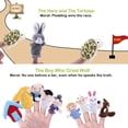 thumbnail image 3 of 24 piezas/juego de marionetas de dedo de animales para niños, marionetas de dedo de mano educativas de peluche de dibujos animados, juguetes de animales, 3 of 7