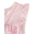 thumbnail image 2 of The Children's Place Baby & Toddler Girls Short Sleeve Teddy Bear PJs, Sizes 12M-5T, 2 of 4