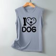 thumbnail image 4 of Verano mujer moda cuello redondo impreso sin mangas casual camisetas sin mangas Fridja gh5261, 4 of 5