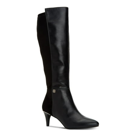 

ALFANI Womens Black Arch Support Cushioned Hakuu Kitten Heel Zip-Up Heeled Boots 5 M
