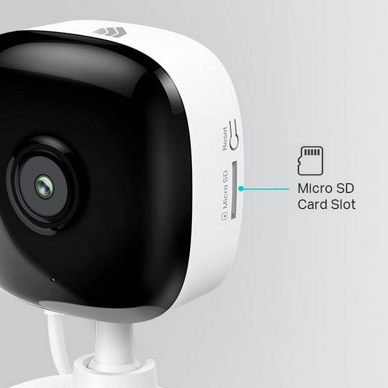 TP-Link - Kasa Smart 2K HD Indoor Wi-Fi Security Camera, Two-Way Audio, Night Vision, SD Card Storage - Black/White TP-Link - Kasa Smart 2K HD Indoor Wi-Fi Security Camera, Two-Way Audio, Night Vision, SD Card Storage - Black/White