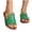 Green, variant on ZACPNCV Womens Flat Sandals Open Toe Slide Slippers Rhinestone Buckle Embellishment Plus Size Comfortable Beach Shoes Summer