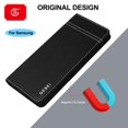 thumbnail image 2 of Funda de cuero genuino de lujo para Samsung Galaxy Note 8, 9, 10 S, 23, 22, 20 Plus, a prueba de golpes, 360 Fundas protectoras con tapa trasera Fivean unisex, 2 of 2