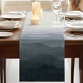 thumbnail image 3 of Table Runners 70 Inches Long Dress Scarves, Grey Coastal Wave Farmhouse Coffee/Dining/Kitchen Table Decor, Holiday Table Runner, Summer Ocean Nautical Beach Ombre 13x70 Inch, 3 of 9