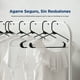 thumbnail image 3 of Ganchos de Plastico Premium SereneLife, Antideslizantes, Ahorradores de Espacio, Duraderos y Resistentes, para Camisas, Suéteres, Sudaderas, Abrigos, Pantalones y Vestidos, Negro, Pack 10, 3 of 6