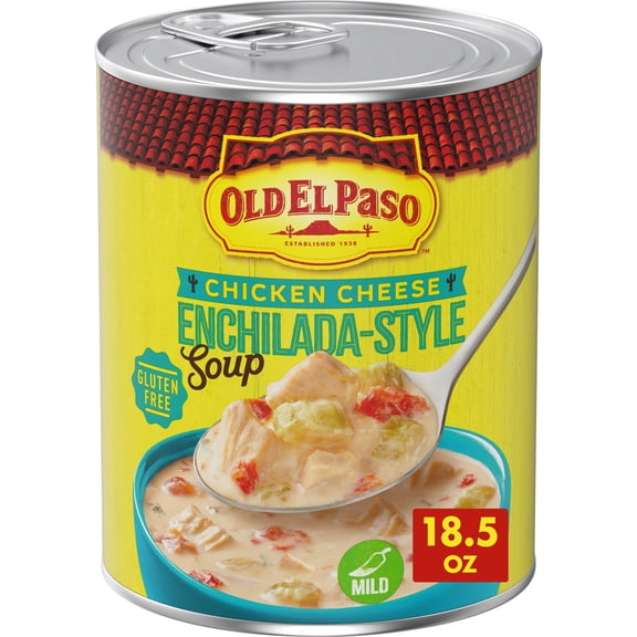 Old El Paso Chicken Cheese Enchilada-Style Soup, Ready to Serve Canned Soup, 18.5 oz