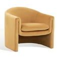 thumbnail image 5 of SAFAVIEH Couture Laylette Modern Velvet Solid Accent Chair, Pumpkin Orange, 5 of 8