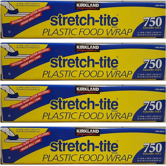 Signature Stretch Tite Plastic Food Wrap 11 7/8 Inch X 750 SQ. FT. Pack 4