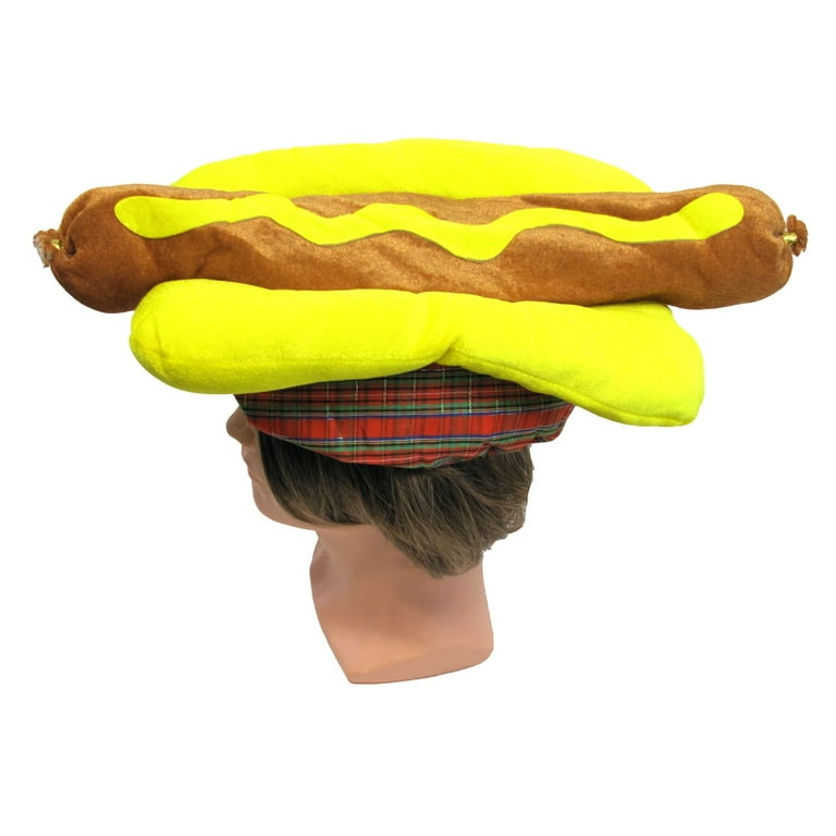 Funny Novelty Hot Dog Hat Wiener Costume Accessory Party Gag Practical Joke Cap
