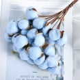 thumbnail image 2 of 20PCS Artificial Cotton Flowers Antique Cotton Stems Farmhouse Decorations Fake Fall Vase Filler White Dried Cotton Plant Decor for Home Wedding Party Kitchen DIY Floral Arrangement, 2 of 8