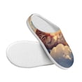 thumbnail image 3 of Fotbe Cloud Sleeping Cat Pattern Women's Fuzzy Curly Fur Memory Foam Loafer Slippers Indoor Outdoor Slippers Winter Home Shoes-39/40, 3 of 7