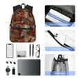 thumbnail image 4 of Fotbe Coffee Stamp Mochila Ligera Casual para Laptop para Hombres y Mujeres, Mochila Impermeable de Uso Diario, Mochila para Universidad, 4 of 6