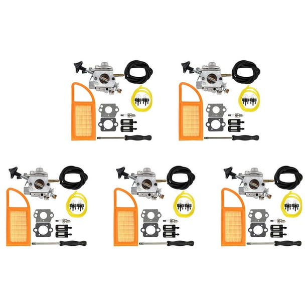 5X Kit de Repulsión de Carburador Filtro de Aire de Carburador Br 600 para Br500 Br550 Br600, Piezas de Soplador de Hojas de Soplador de Mochila