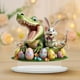thumbnail image 4 of Fiudx Adorno de Huevo de Pascua, Decoración Acrílica Artesanal, Diseño Hueco, Ambiente Festivo, Centro de Mesa o Estante, Decoración de Pascua para El Hogar o La Oficina, Detalles Tallados Únicos, 4 of 6