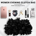 thumbnail image 3 of Women Clutch Evening Bag Small Floral Purses with Chain for Wedding, Party, Prom, 3 of 8