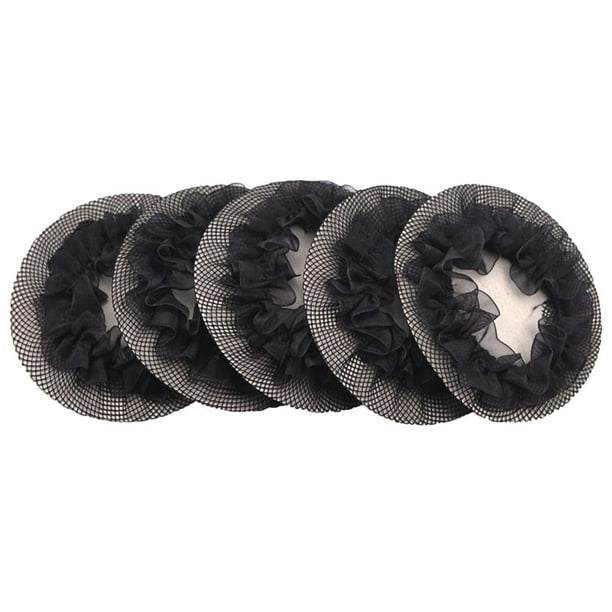 Juego de 5 redecilla invisible para el pelo, adornos para el pelo en espiral, accesorios para el pelo para mujeres y niñas (negro)