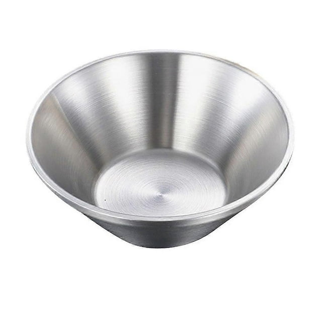 Anti-Scald Ramen Bowl Stainless Design Silver for Home Versatile Usage