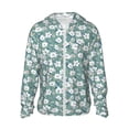 thumbnail image 2 of Lsque Floral UPF 50+ Lightweight Sun Protection Men's Women's Long Sleeve Shirt, Hoodie Performance -Medium, 2 of 9