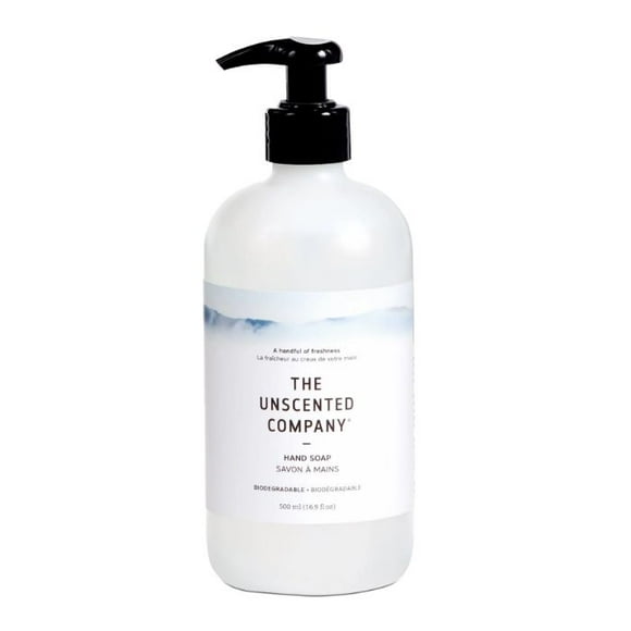 The Unscented Company - Hand Soap, Unscented- Plastic, 500ml