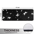 thumbnail image 5 of Kitchen Rugs Sets Of 2,Black White Butterfly Star Pattern Anti Fatigue Kitchen Mat Rugs Non Slip Washable,Decorative Kitchen Floor Mats for Kitchen,Sink,Laundry,17"x47"+17"x47", 5 of 5