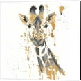 thumbnail image 4 of Great Art Now Water Zebra, Elephant & Gifaffe with Gold by Patricia Pinto 3 Piece Canvas Art Set Each 14"W x 14"H, 4 of 5