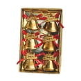 thumbnail image 4 of Colgantes de campanas de metal para Navidad, Perfecl, Color dorado, Diámetro 25 cm, Multiusos, 4 of 8