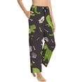 thumbnail image 2 of Daiia Dinosaur Skeleton Women's Sleep Pant with Pockets and Drawstring,Pajama Pants-Medium, 2 of 9
