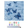 thumbnail image 1 of Pintura al óleo acrílica digital DIY CAIROYAR Flor Mariposa 20 * 20 cm Coloración sencilla N0 S7Y1, 1 of 7