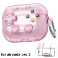 thumbnail image 1 of Protective Case Cover for Apple AirPods Pro 2, TPU Gamepad Design with Integrated Phone Stand, Shock-Absorbing, Anti-Scratch, Drop Protection, Portable, Gaming Accessory, Black, 1 of 8