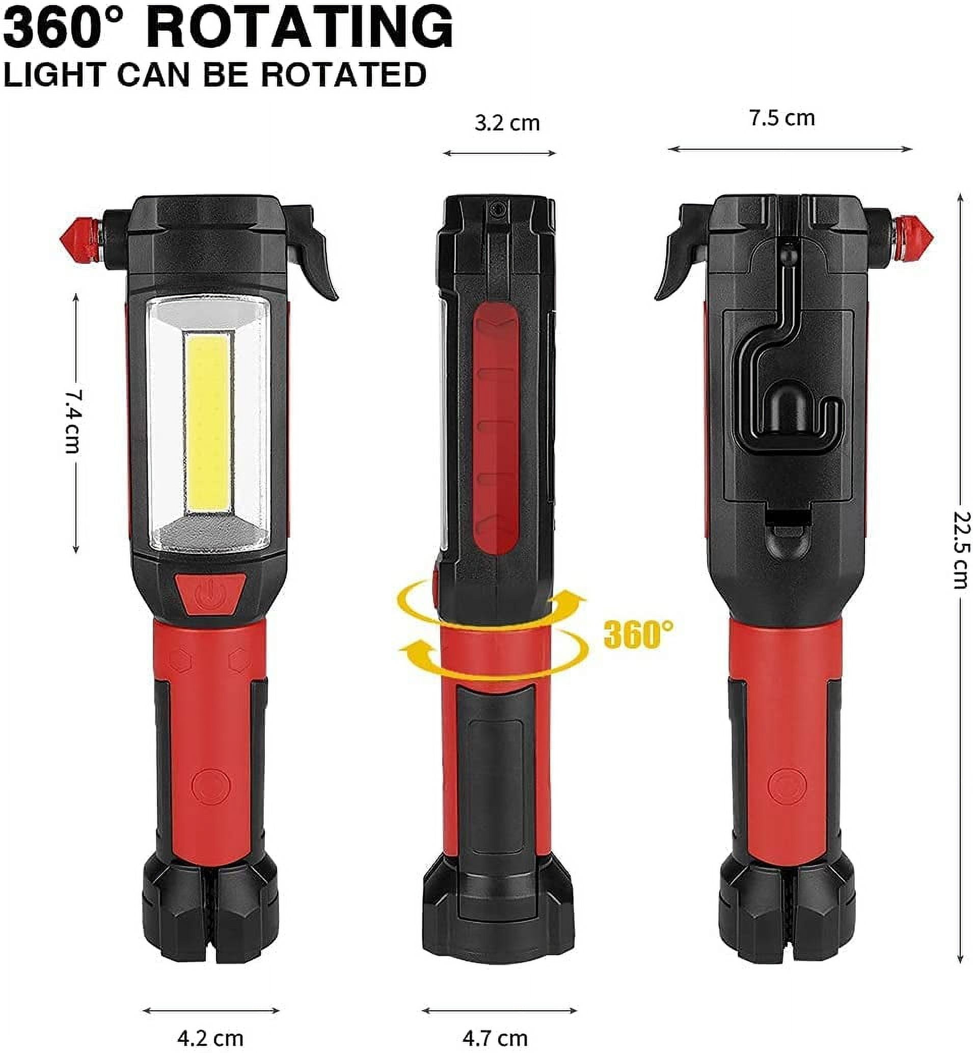 Torch Light & Emergency Tool 8 in 1 Worklight Flashlight-Water Shock Resistance-As Seen On TV 180 Lumen