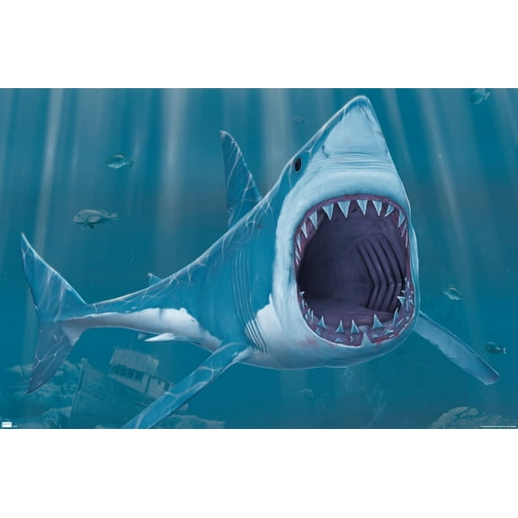 Vincent Hie - Shark Bite Wall Poster, 22.375" x 34"