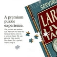 thumbnail image 5 of Lantern Press 1000 Piece Jigsaw Puzzle, Large Mouth Bass Tackle, Vintage Sign, 5 of 5