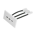 thumbnail image 1 of 3 Ports 4K Wall Plate, Wear  Durable Closefitting Video Wall Panel Multiport With Screws For Digital Router, 1 of 8