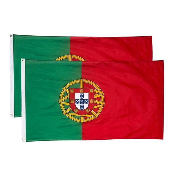 3x5 3'x5' Wholesale Combo Set 2 Portugal Portuguese 2 Flags Flag