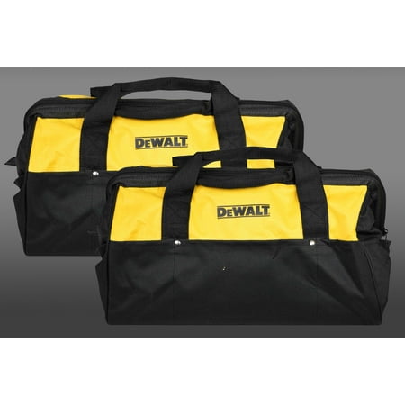 

DeWalt Heavy Duty Tool Bag for Power Tools 18inch Bag Yellow and Black 2 Pack