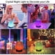 thumbnail image 4 of Lámpara de mesa de cristal, lámpara de noche LED RGB sensible al tacto, lámpara de noche táctil con 16 colores cambiantes, luz de ambiente recargable para dormitorio, habitación infantil, sala de esta, 4 of 5
